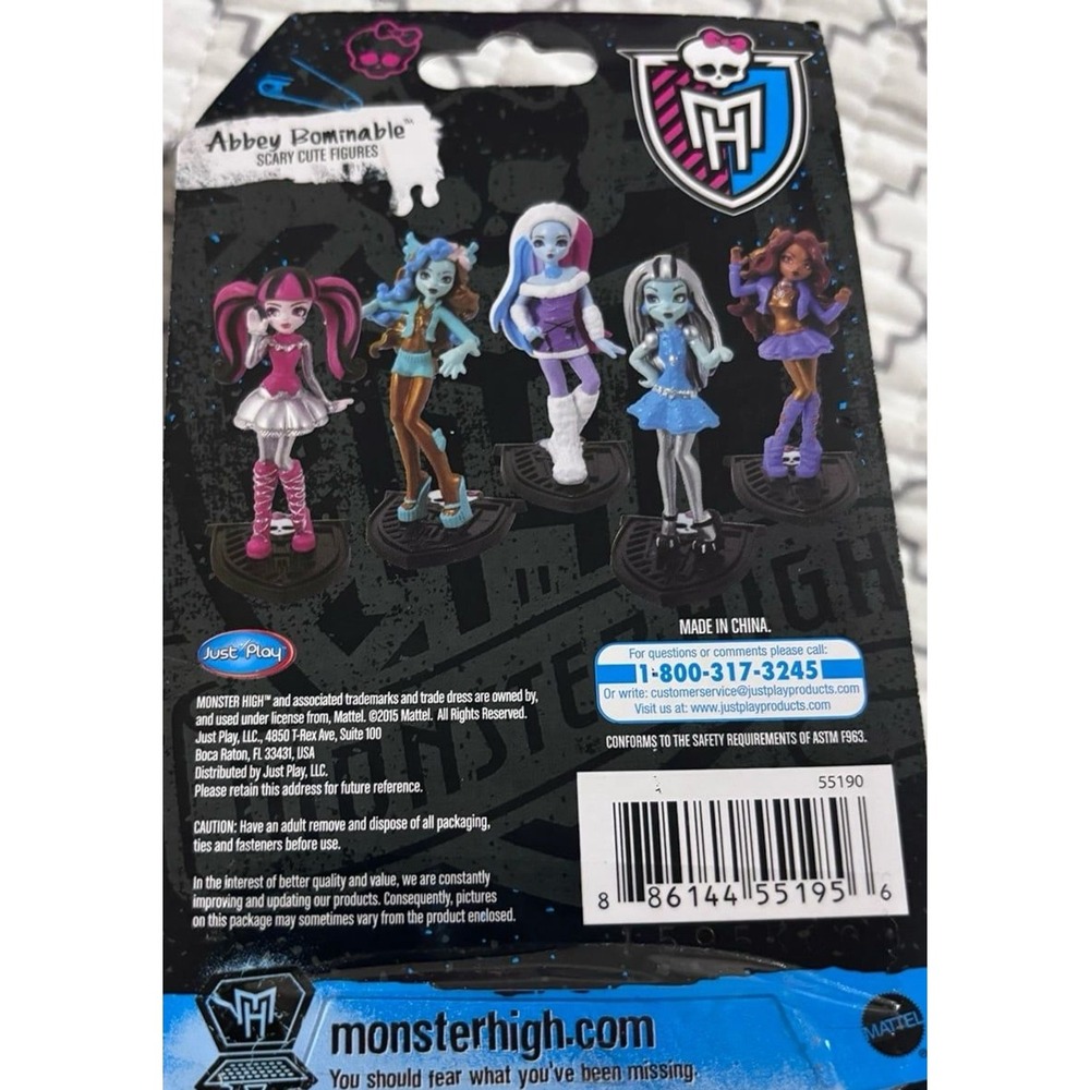 Monster High Abby Bominable Mini Collectible Scary Cute Figures NEW 2015 Rare - Picture 3 of 5